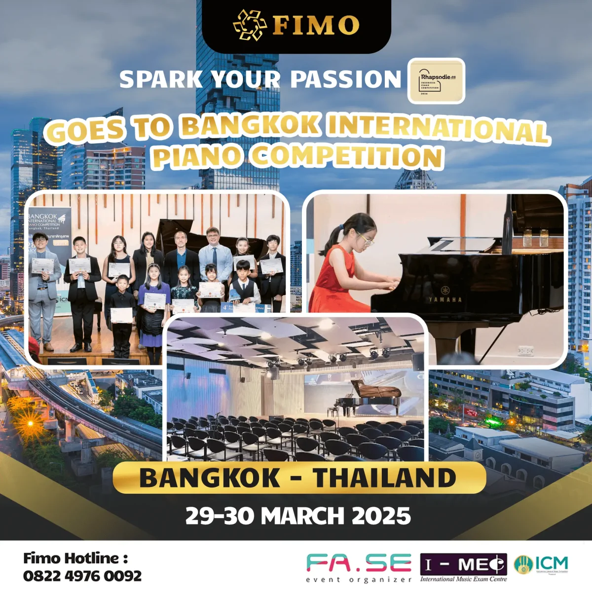 Fimo Poster - Bangkok International Piano Competition