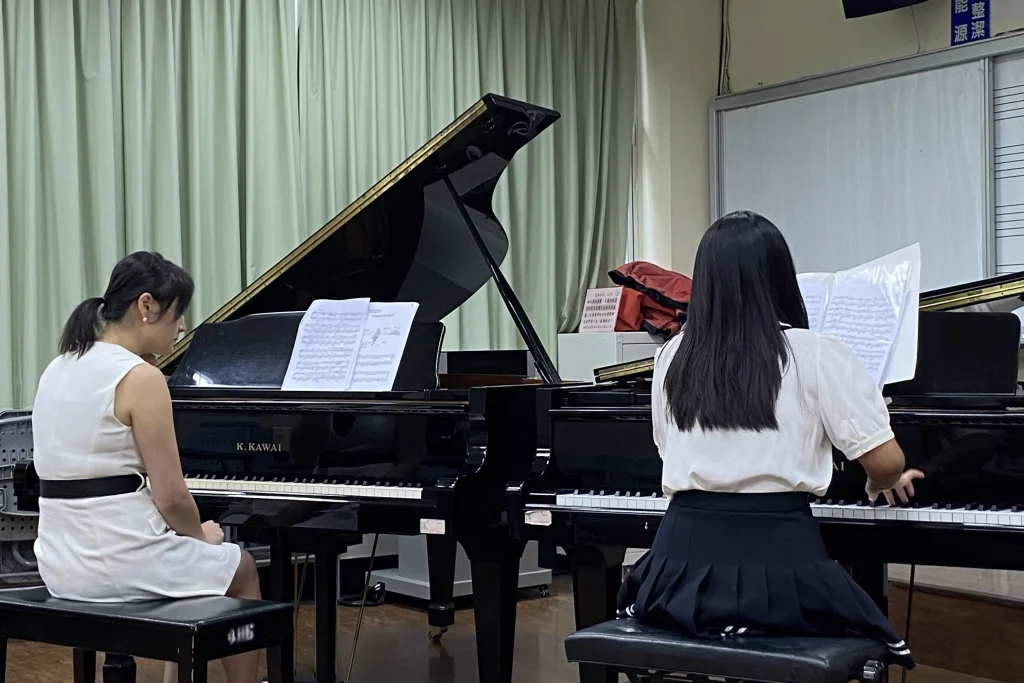 practice session before the Asia Aegean International Music Competition 2023 Competition Day