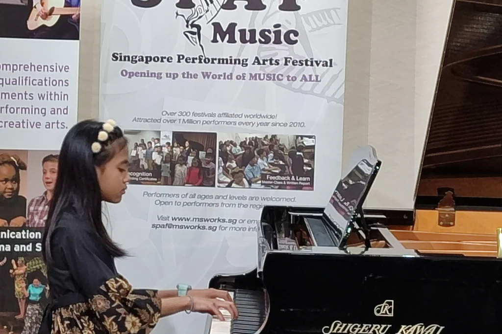 Spaf 2023 participant piano performance