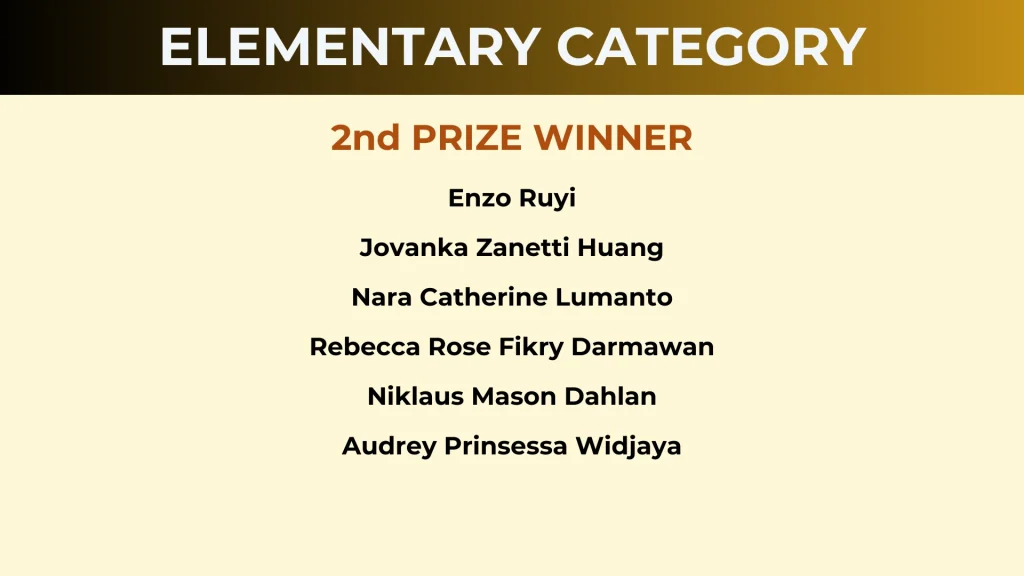 pcm competition elementary category 2nd winner